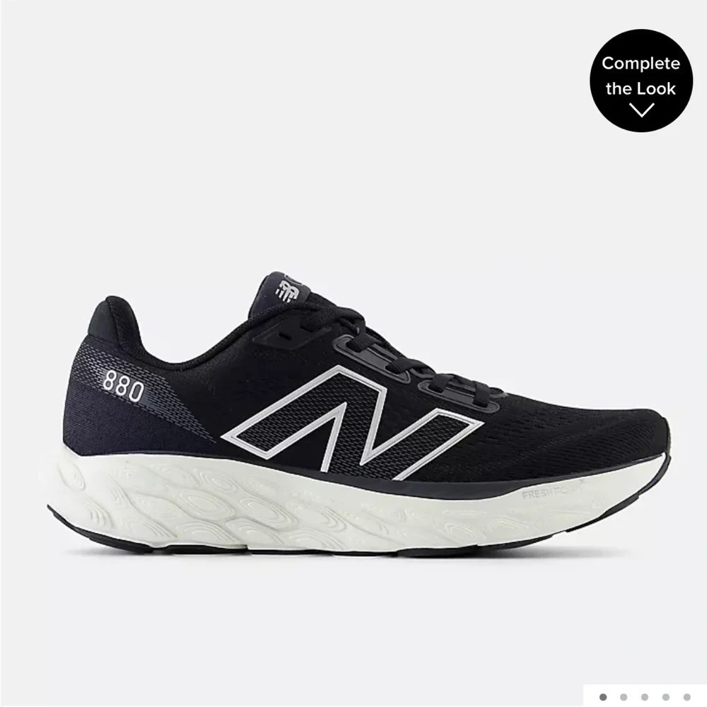 New Balance Women’s Fresh Foam X 880v14 Black with Sea Salt and Silver Metallic